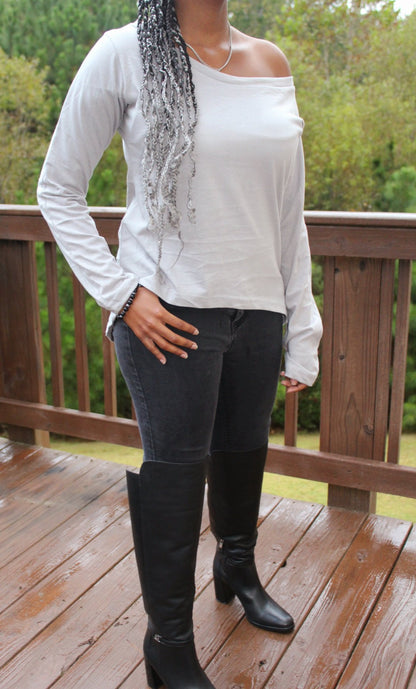 Swoop Neck Shirt - Curvy+