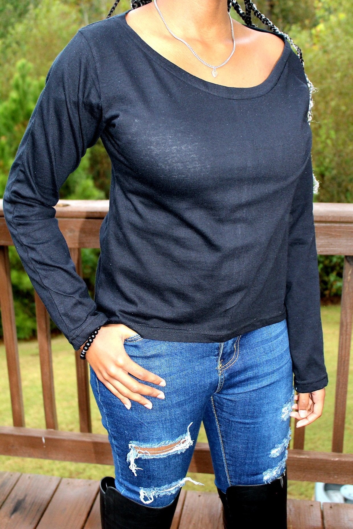 Swoop Neck Shirt