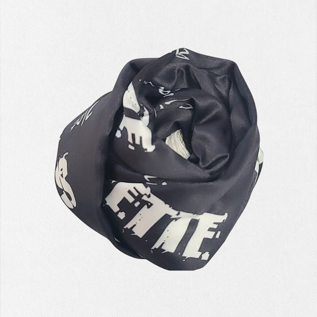 SMIFFETTE Satin Two-Toned Scarf